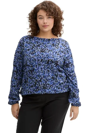 TOM TAILOR Shirt met lange mouwen met print all-over