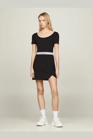 Tommy Hilfiger Blousejurk TJW LOGO TAPE FIT & FLARE EXT