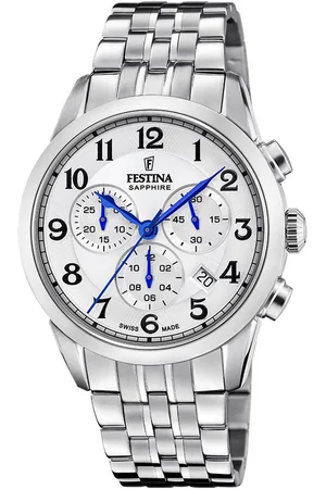 Festina Chronograaf Swiss Made Collection Horloge, quartz, herenhorloge, stopwatchfunctie, Swiss Made