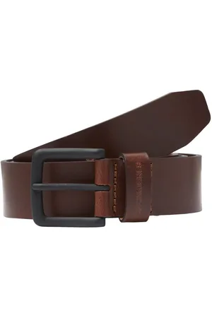 JACK & JONES Leren riem JACROMA LEATHER BELT NOOS