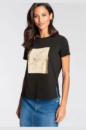 Laura Scott T-shirt met gouden print