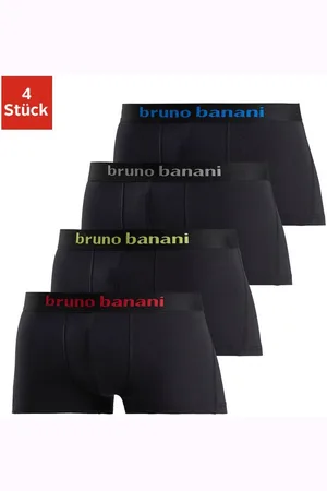 Bruno Banani Hipster strak zittende boxershorts met logo webband van katoenmix (set, 4 stuks)