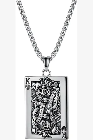Firetti Ketting met hanger Sieraad cadeau poker schedel