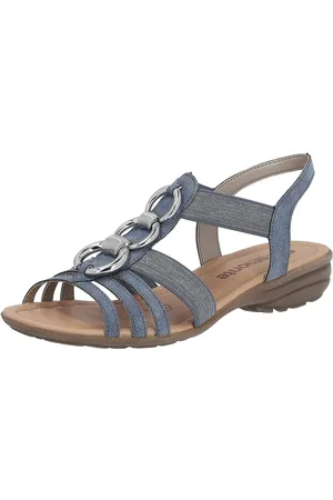 Remonte Sandalen , sleehak, zomerschoen, sandaal met elastische banden