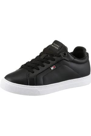 Tommy Hilfiger Plateausneakers WOMENS ICON COURT SNEAKER FLAG vrijetijdsschoen, veterschoen, lage schoen met gevoerde schacht