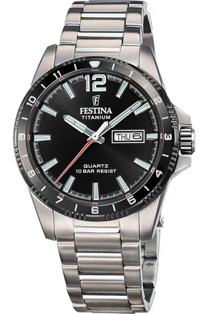 Festina Kwartshorloge Calendario Titanium Horloge, herenhorloge, analoog, dag, weekdag