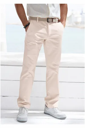 john devin Chino Regular-fit, lange Oxford broek
