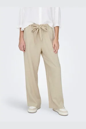JDY Culotte SAY MW LINEN BELT PANT WVN NOOS