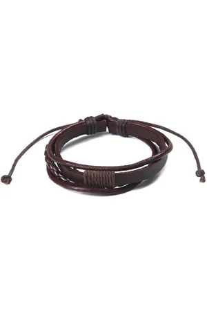 Firetti Leren armband Casual stijl, meerrijig in gedeeltelijk gevlochten design