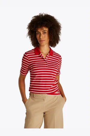 Tommy Hilfiger Poloshirt 1985 Regular Fit Pique Premium Polo met logo-borduursel, met zijsplitten