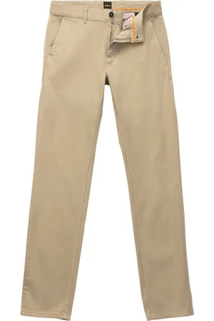 HUGO BOSS Chino tapered met boss-logo aan de achterkant