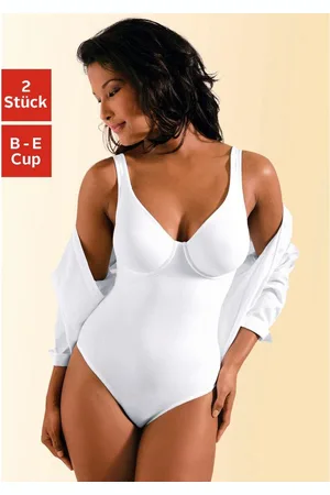Nuance T-shirt-body met beugel, met figuurvormend effect, shapewear body, shaping body (Set van 2)