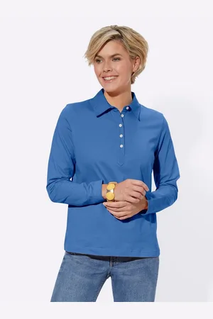 Casual Looks Poloshirt met lange mouwen Poloshirt (1-delig)