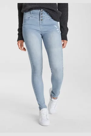 ARIZONA Skinny fit jeans Ultra Stretch hoge taille, enkel-lang, elastisch denim-materiaal