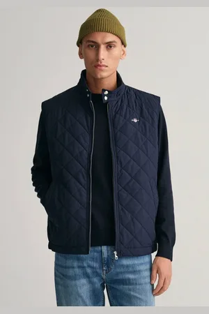 GANT Bodywarmer QUILTED WINDCHEATER VEST met wattering van gerecycled polyester