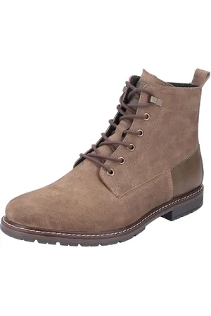 Rieker Veterlaarsjes hakken, veterschoenen, zakelijke schoen met decoratieve naden