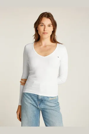 Tommy Hilfiger Shirt met lange mouwen TJW SLIM ESSENTIAL RIB V LS