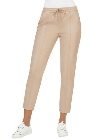 CRÉATION L Imitatieleren broek