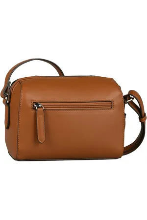 TOM TAILOR Handtas Pira van een combinatie van zacht suede en nerf imitatieleer