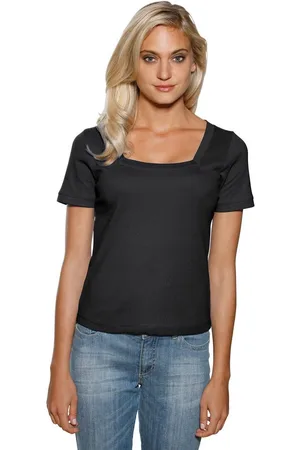 Heine Shirt met korte mouwen Shirt met carréhals (1-delig)