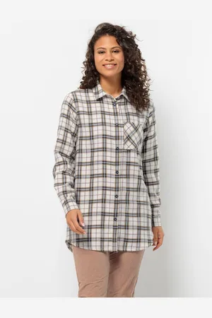 Jack Wolfskin Flanellen blouse MORGENLUFT SHIRT W