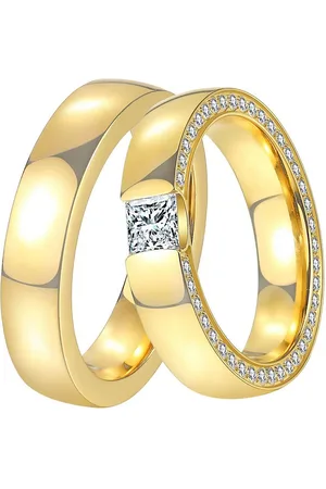 DOOSTI Trouwring Sieraden cadeau roestvrijstalen trouwring partnerring LIEBE