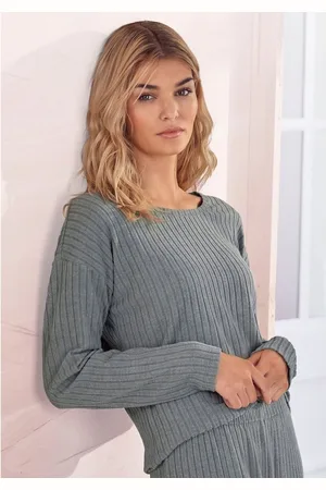 QS by s.Oliver Longsleeve van duurzaam ribbreisel