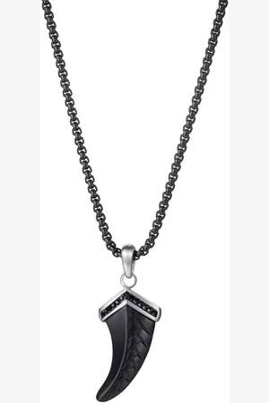 Firetti Ketting met hanger Sieraad cadeau roestvrij staal halssieraad halsketting tanden