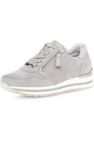 Gabor Sneakers met sleehak Turijn met lichte perforatie, vrijetijdsschoen, lage schoen, veterschoen