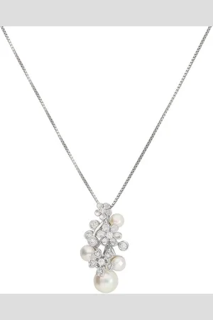Firetti Ketting met hanger Sieraad Geschenk, gerhodineerd, Bloemen, Venetiaanse kettingschakeling