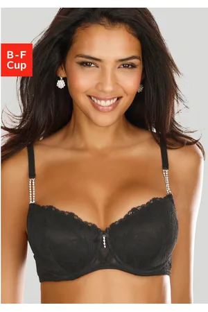 Lascana Bh met steuncups Dalia met elegante stras op de bandjes, lingerie