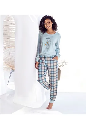 VIVANCE DREAMS Pyjama met frontprint (2-delig)
