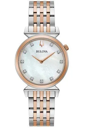 BULOVA Kwartshorloge Polshorloge, dameshorloge, waterdicht tot 30 bar, saffierglas, diamant