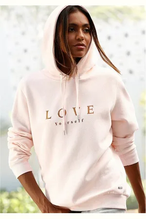 Buffalo Hoodie met overlappende schouders, loungewear, loungepak