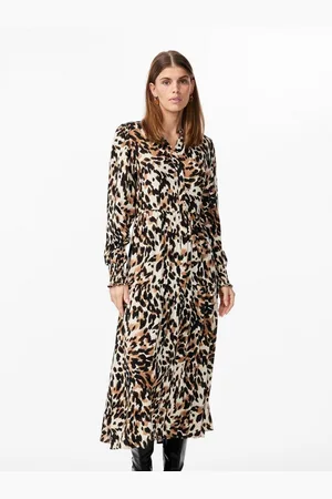 Y.A.S Maxi-jurk YASALIRA LS LONG SHIRT DRESS S. NOOS