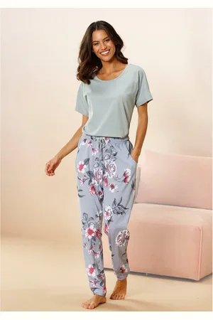 VIVANCE DREAMS Pyjama met bloemenprint (2-delig, 1 stuk)