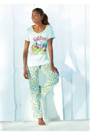 Peanuts Pyjama met snoopy-print (2-delig, 1 stuk)