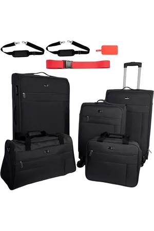 Travel Pal Trolleyset Reiskofferset PALMA 3 koffers s/m/l, reistas, vliegtas, kofferlabel, koffergordel (set, 7-delig)