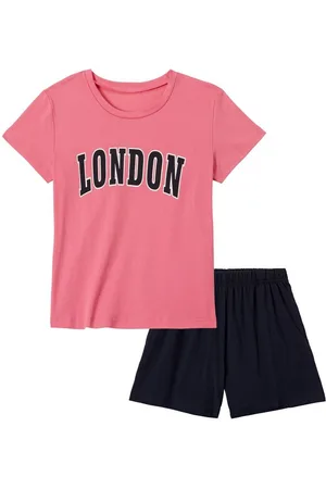 Petite Fleur Pyjama Pyjama met grote frontprint (2-delig, 1 stuk)
