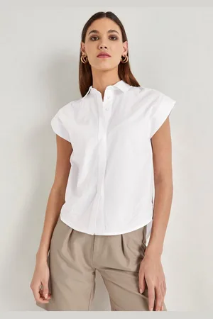 Daniel Hechter Blouse met korte mouwen met doorknoopsluiting