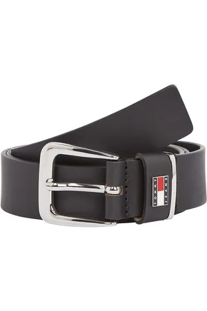 Tommy Hilfiger Leren riem TJW HERITAGE 3.0 Eenvoudige doornsluiting, metalen patch