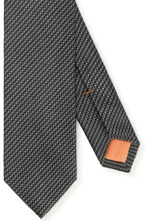 Carlo Monti Stropdas van pure zijde, minimalistisch patroon, 6,5 cm breed