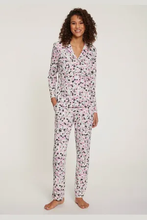 VIVANCE DREAMS Pyjama met aquarel patroon (2-delig)