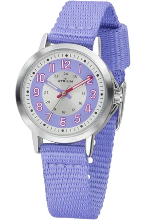 ATRIUM Kwartshorloge Horloge, kinderhorloge, leerhorloge, textielband, ideaal ook als cadeau