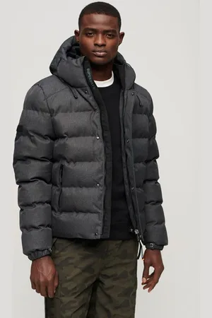 Superdry Gewatteerde jas HOODED TWEED SPORTS PUFFER JKT
