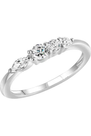 Firetti Ring Sieraad cadeau 925 zilveren ring solitaire-look