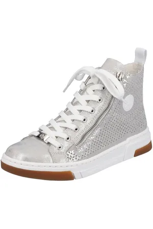 Rieker Sneakers high top sneaker, vrijetijdsschoen, veterschoen met plateauzool