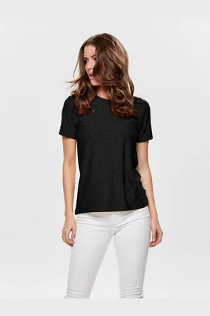 JDY Shirt met korte mouwen CATHINKA S/S TAG TOP JRS NOOS