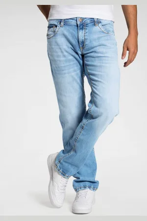 Camp David Loose fit jeans Co.:NO:C622 met opvallende naden en stretch