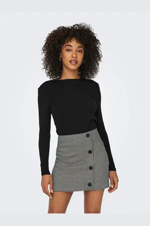 ONLY Shirt met lange mouwen ONLRILEY O-NECK L/S TOP JRS